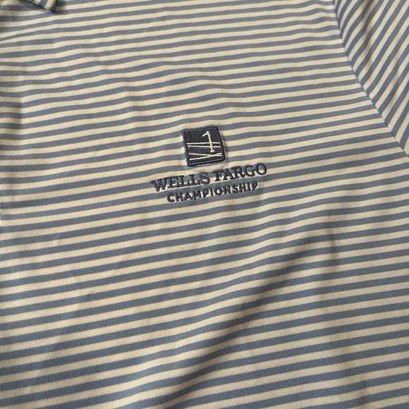 Ralph Lauren RLX Polo Shirt Men's Xl Stripe Wells Fargo Championship Golf Preppy - Picture 3 of 5